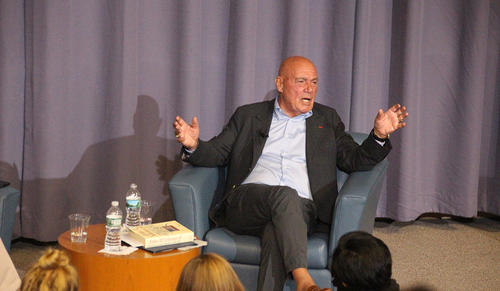 Vladimir Pozner in conversation following his Poynter Lecture